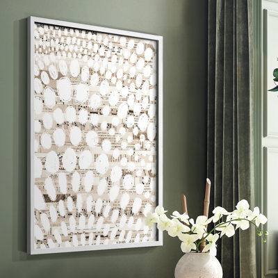 Vintage Pattern II Framed Print - Solid Wood