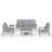 Outdoor patio 5-Person modular Sofa Conversation Seating Group with Cushions-477172617-477172619