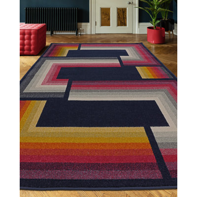 Maisy Navy Multi Area Rug
