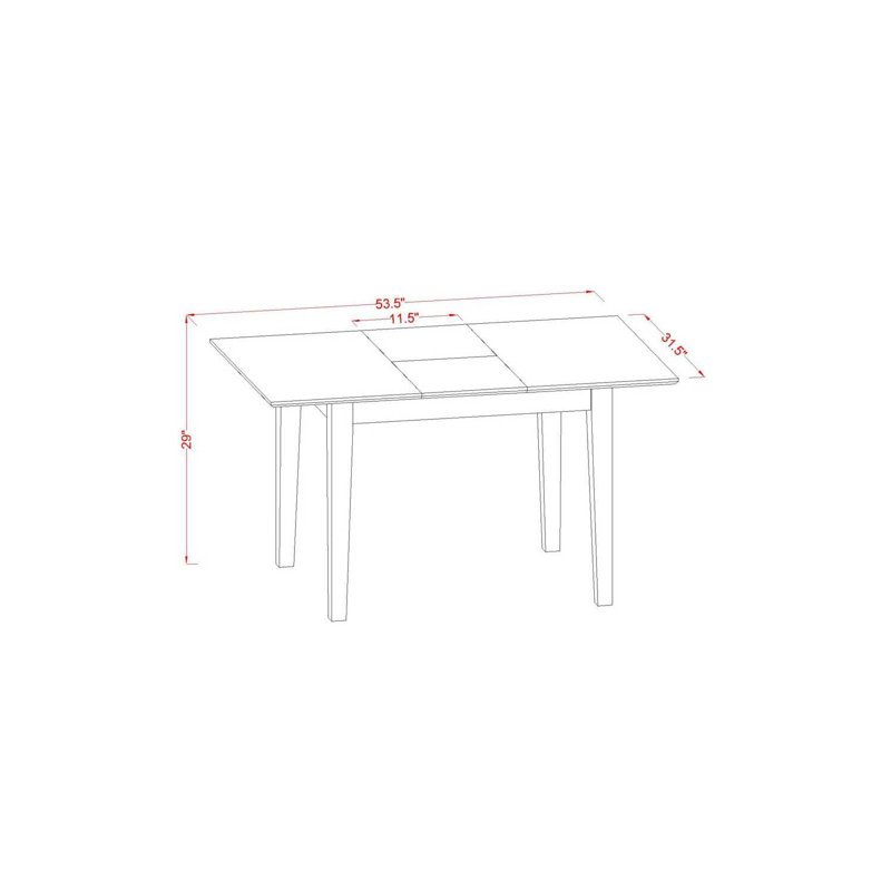 Ensemble de table de salle à manger 3 pièces, Acajou, Vert