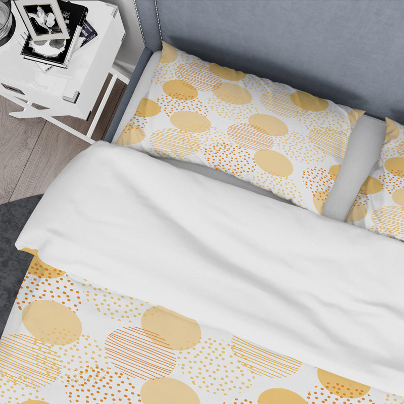 Retro Art Deco - Mid century bedding set - Modern Mid-century Bed cover set, Full/Queen Duvet Cover + 2 Shams