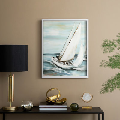 NAUTICAL Series L, reproduction encadrée - bois massif