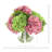Real Touch Hydrangeas Arranged in Glass Vase-755740202
