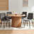 Small Kitchen Table Chairs Set Of 4, Round Pedestal Dining Table And Velvet Chairs-1082118308-1082118310