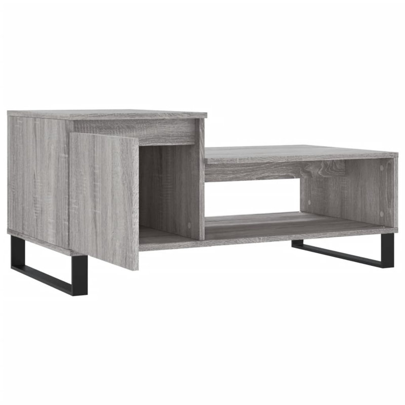 Coffee Table with Storage, Grey Sonoma