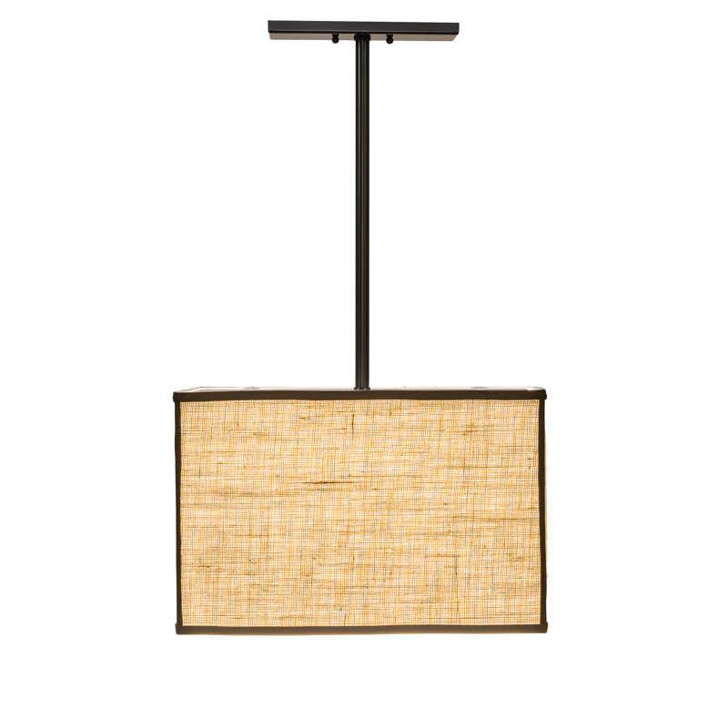 Luminaire suspendu allongé 18 po Quadrato