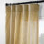 Rideaux semi-transparents texturés en mélange de coton pour rideaux de chambre à coucher et de salon (rideaux à 2 panneaux)-1451503277-1451503281