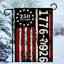 Drapeau décoratif noir Betsy Ross 1776-2026