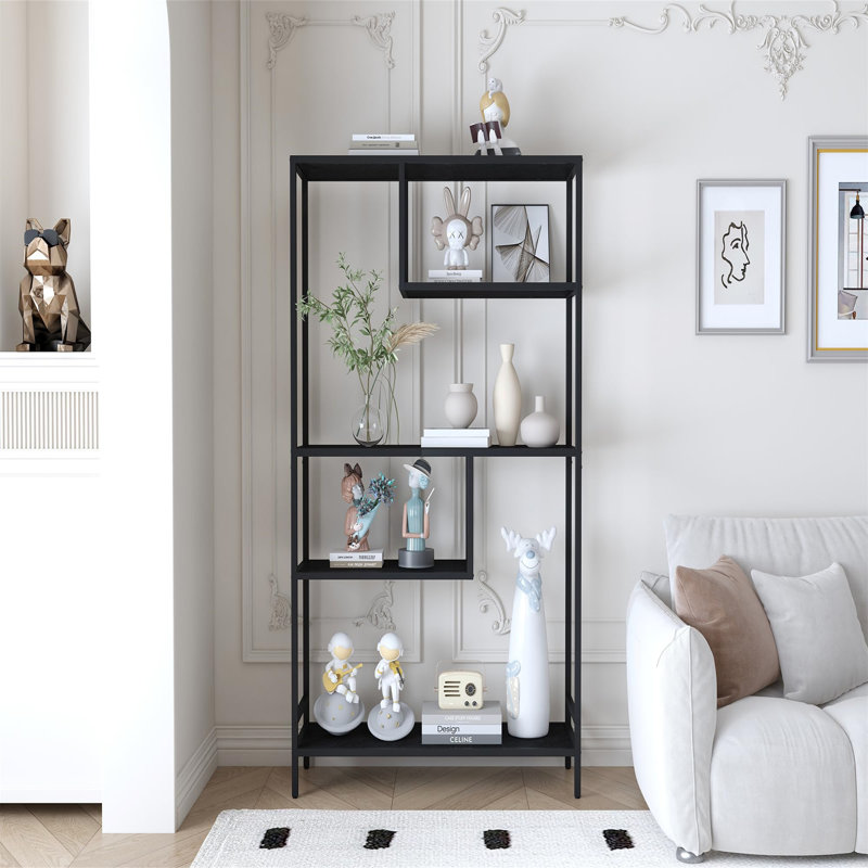 179cm H x 100cm W Metal Geometric Bookcase