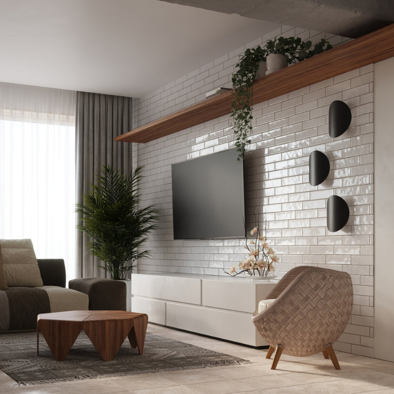 Wall lamp SENSES white, Black