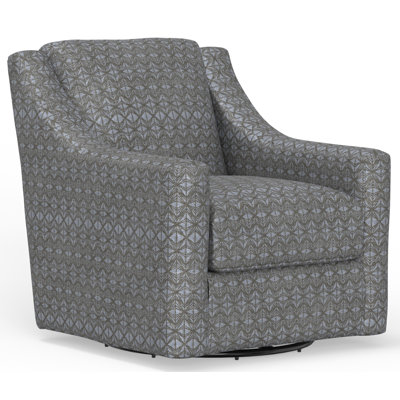 Mornimont Upholstered Swivel Club Chair with Comfort Coil Seating