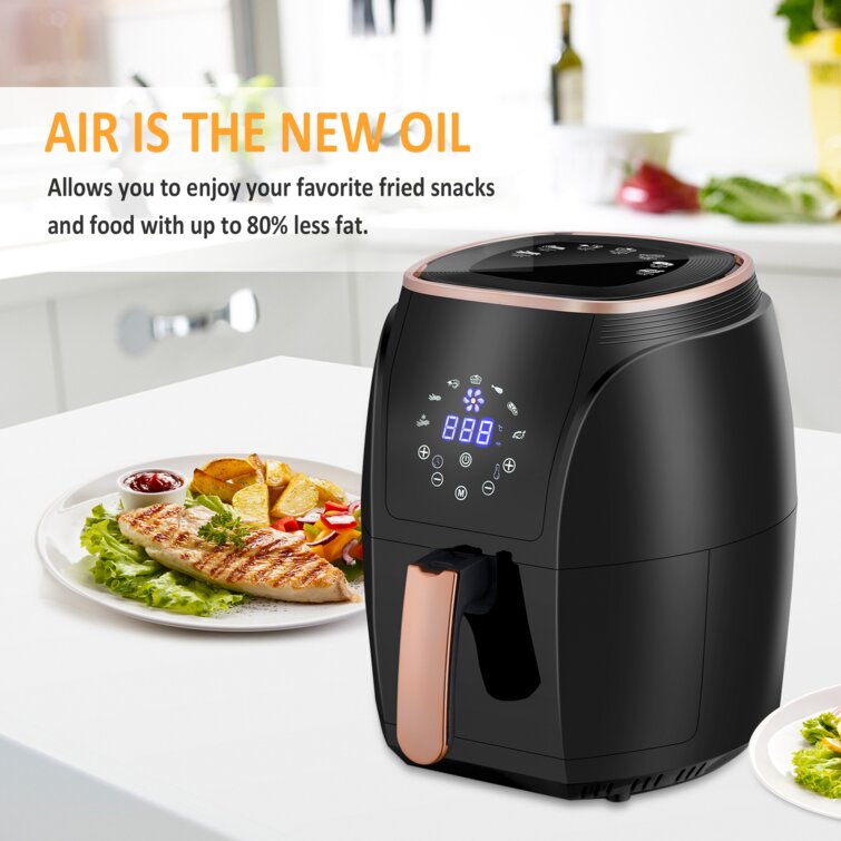 Culinary Edge 4.73 Liter Digital Low Fat Compact Air Fryer & Reviews