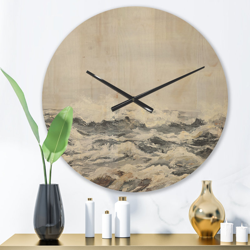 Horloge murale grise, Petit