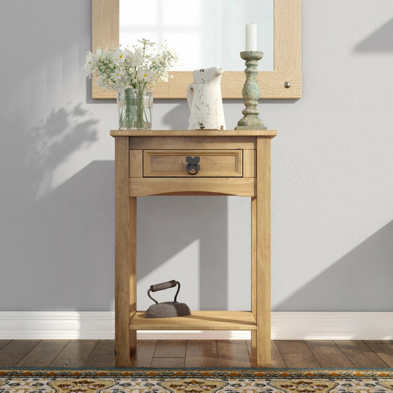 Achiles 54.4Cm Solid Wood Console Table, 73cm H x 50cm W x 31cm D