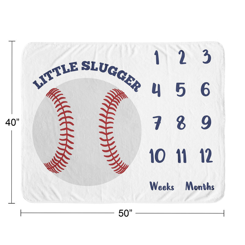 Couverture pour bébé Baseball Patch