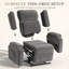 Fauteuil inclinable en velours Brunell-132269757
