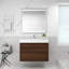 Base de meuble-lavabo mural 36 po Moreno avec plateau en acrylique renforcé Moreno-564082882