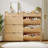 Modern Shoe Cabinet With 3 Flip Drawers & 2 Small Drawers & Hook-729162280