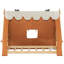 Lit simple avec tente et lit clair brun-784958131-784958132