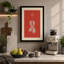 Violin in Red Minimalist - Wrapped Canvas-725618255-725618250