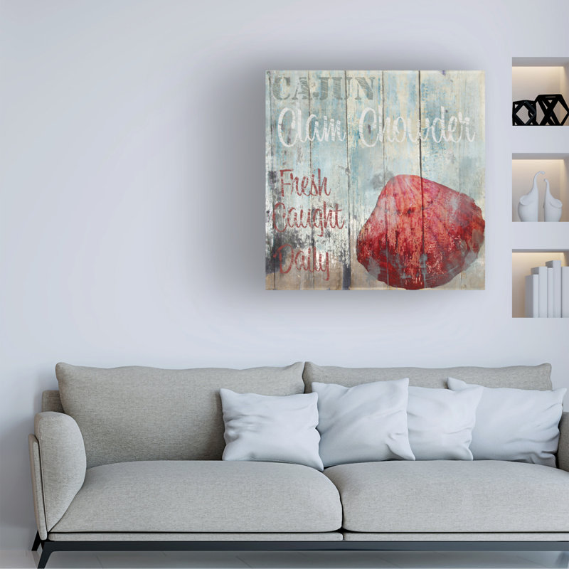Sasha New Orleans Seafood Iv Canvas Art, 14" H x 14" W