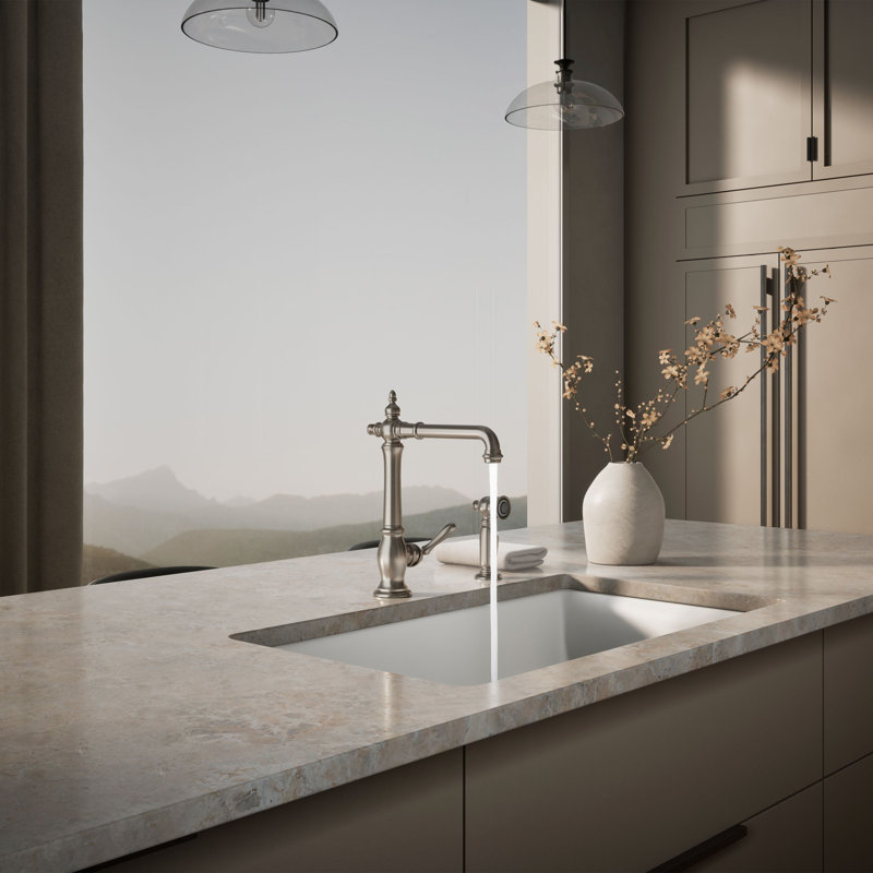 Artifacts® Single Handle Kitchen Sink Faucet with Accessories, Oil Rubbed Bronze
