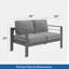 Ensemble de conversation moderne en aluminium pour patio, canapé d'extérieur avec coussins épais et structure et table basse-906942803-906942801-906942765