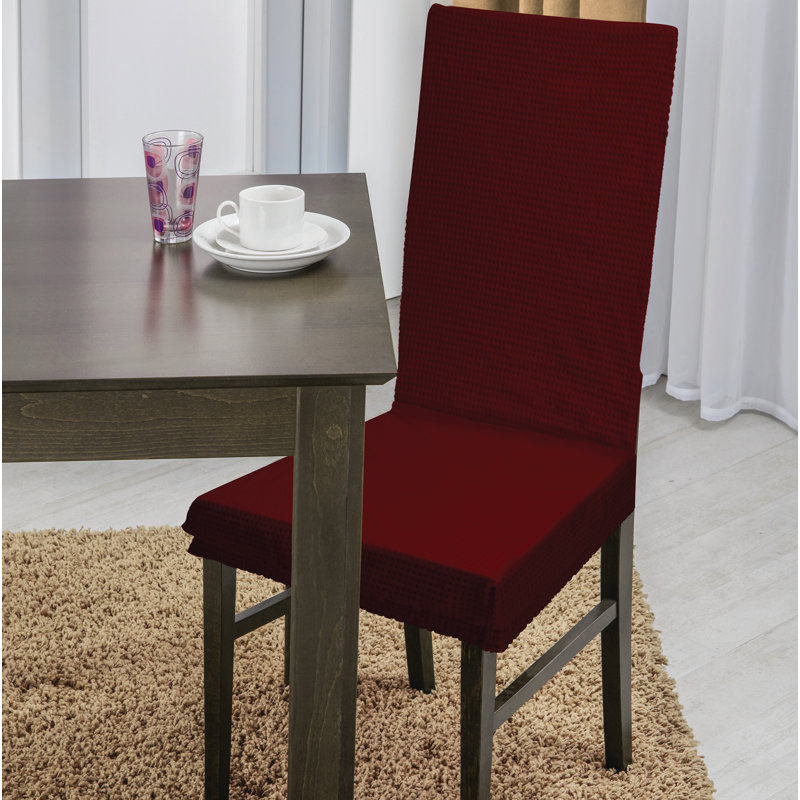 T-Cushion Dining Chair Slipcover, Burgundy
