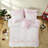 Pink Full/Queen Bedding Sets, Microfiber Comforter Set with Floral Bows