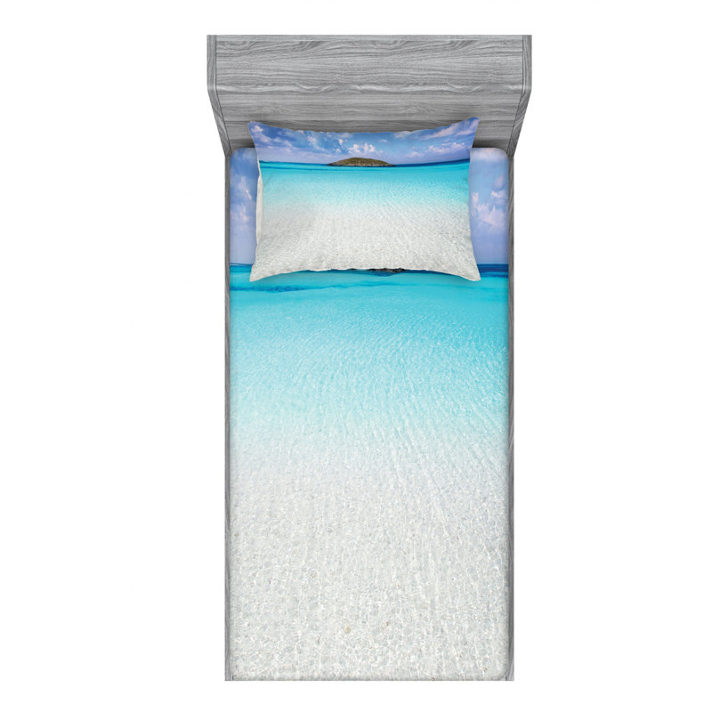 Microfiber Sheet Set, Twin Sheet Set with Fitted Sheet