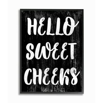 «Hello Sweet Cheek» par Daphne Polselli, reproduction d'art textuel
