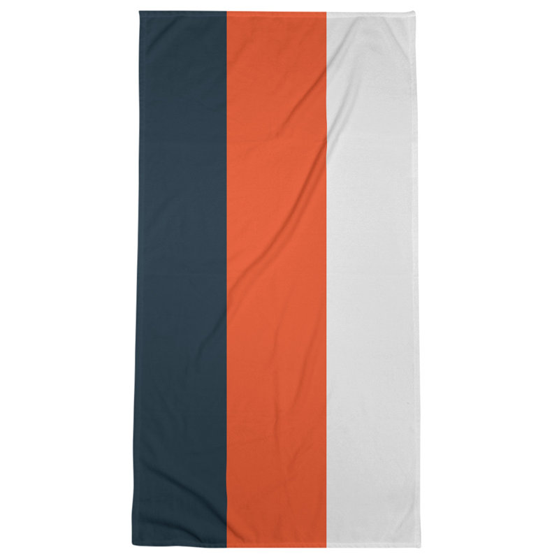 Bath Towel, Space Blue/Orange