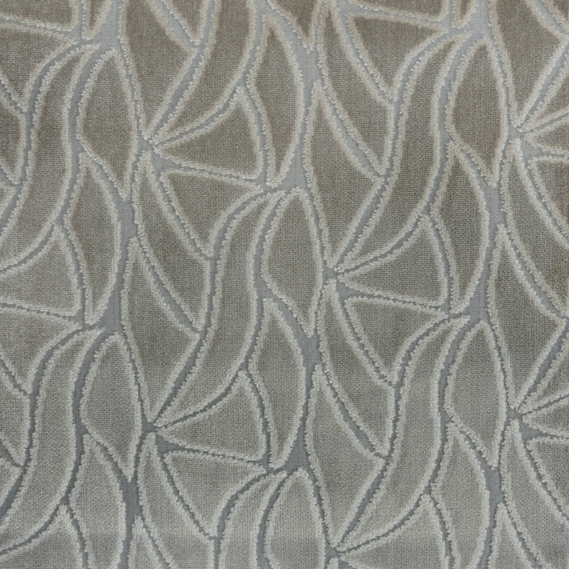 Avalon Multi-Pupose Abstract Cut Velvet Upholstery Fabric, Cream