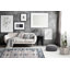 Tapis gris traditionnel captivant en laine noué à la main Jasmine-2049839413