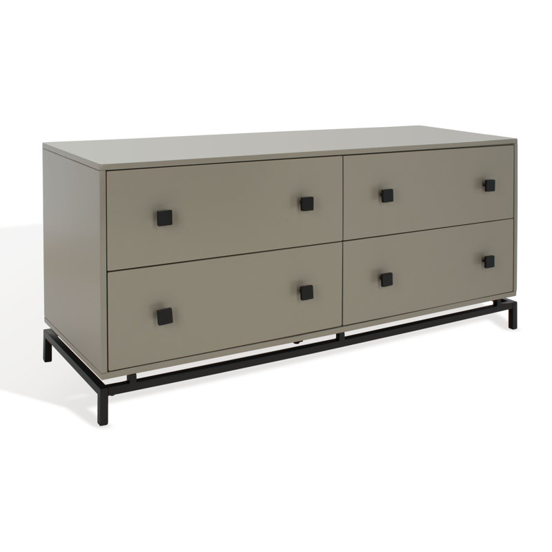 56'' W 4 - Drawer Dresser, Dark Gray
