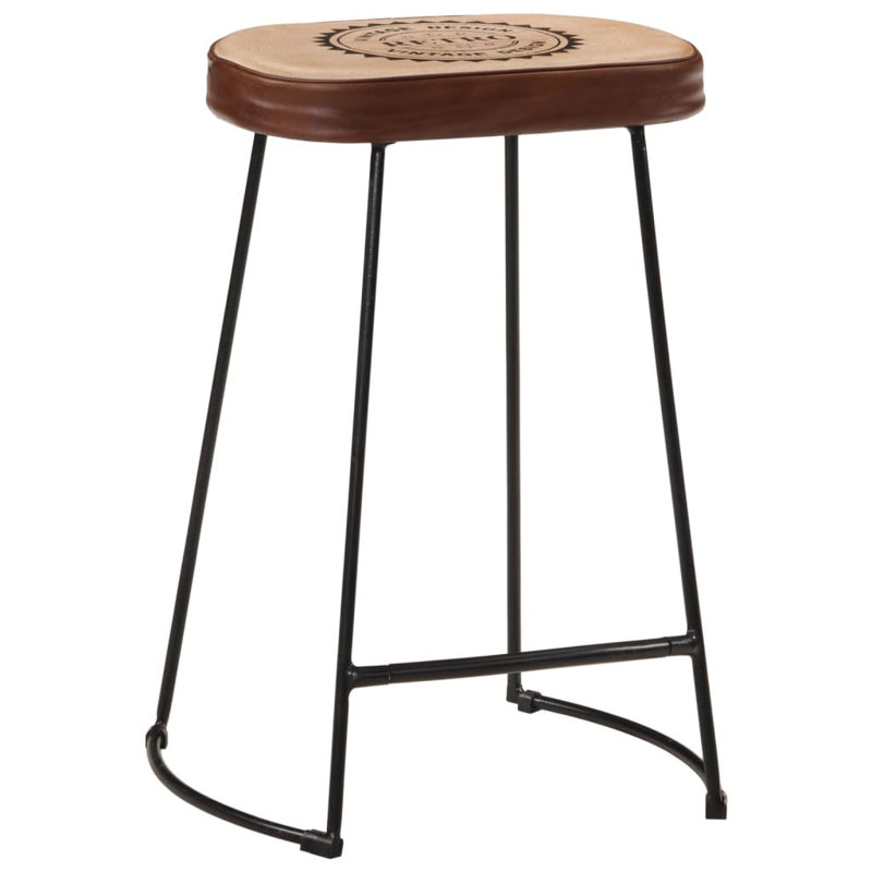 Anacani Upholstered Counter Stool with Metal Frame