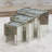 Howe Venetian Crushed Diamond 3 Piece Nest of Tables