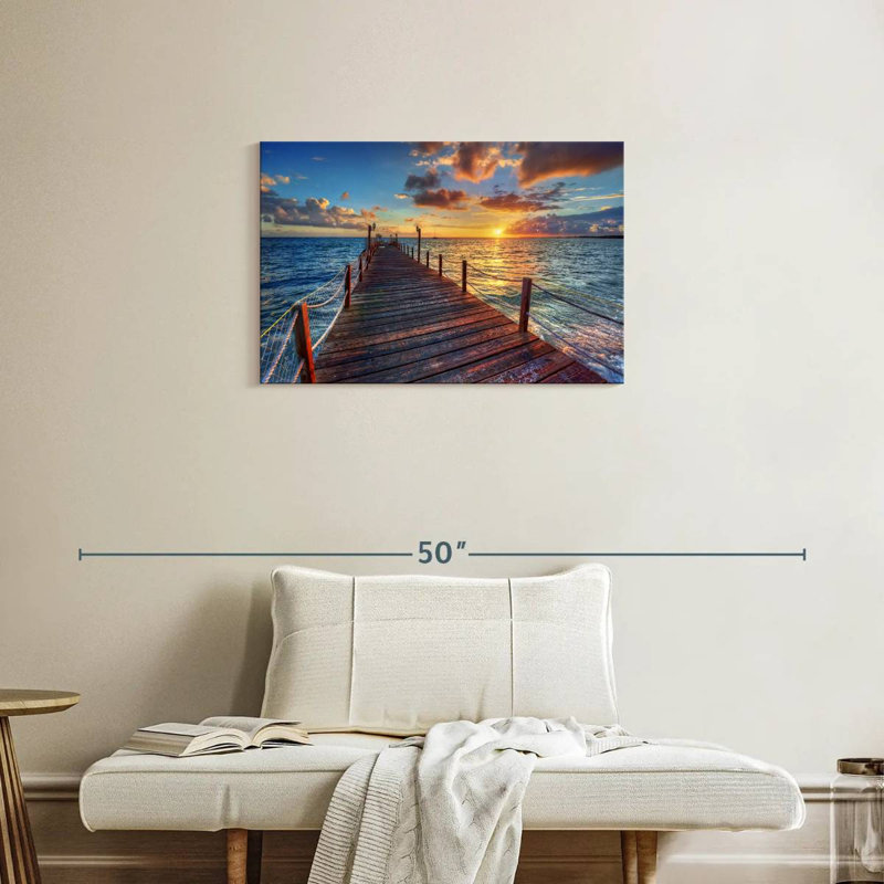 Aletra Dock At Sundown, 20" H x 30" W