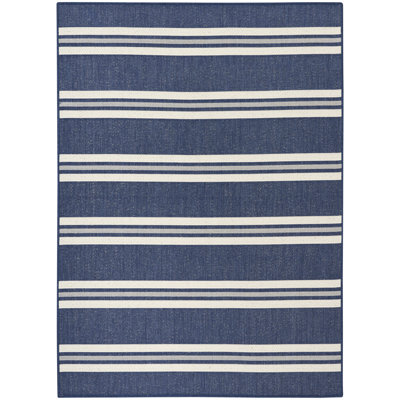 Manderella 5' x 7' Navy Modern Rug