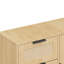 Armoire de rangement moderne en bois de rotin pour chambre à coucher