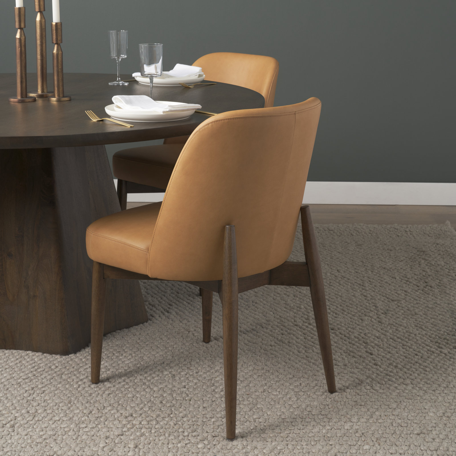 Bacco Genuine Leather Dining Chair