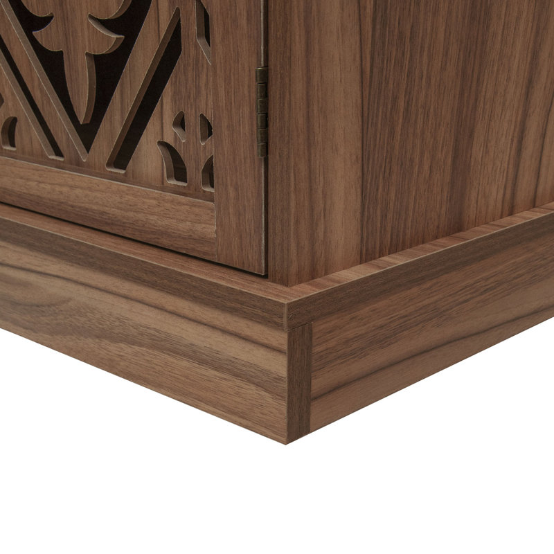 Armoire 4 portes avec 1 tiroir et 1 tablette réglable, armoire de rangement