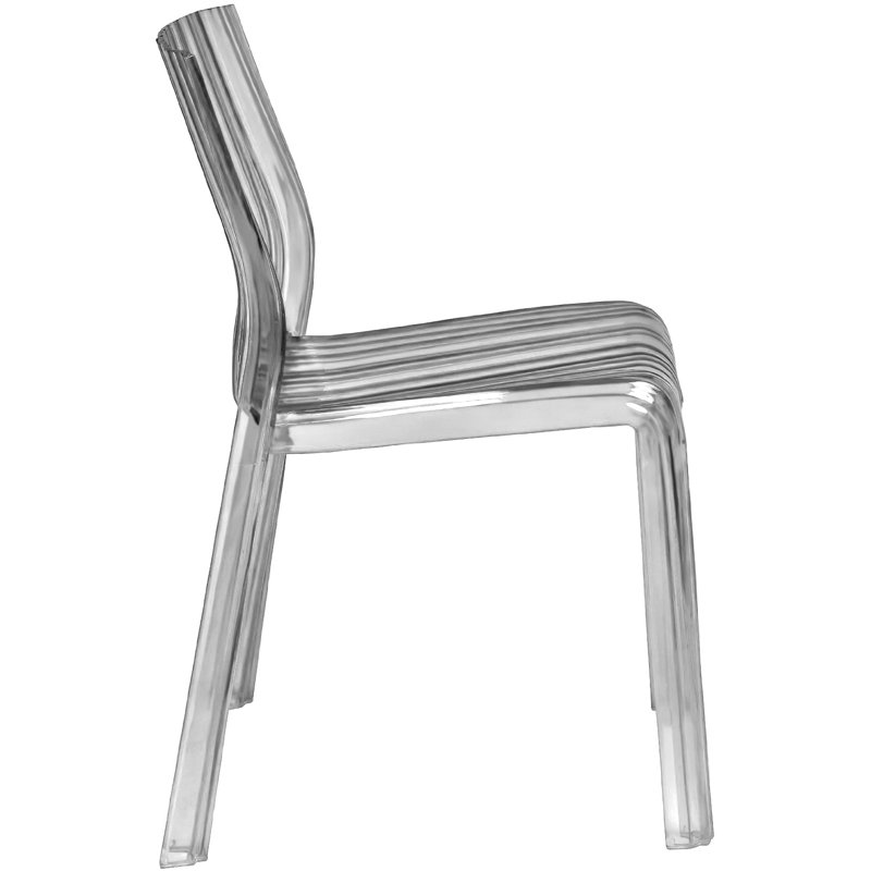Prager 18'' H Side Chair, Clear