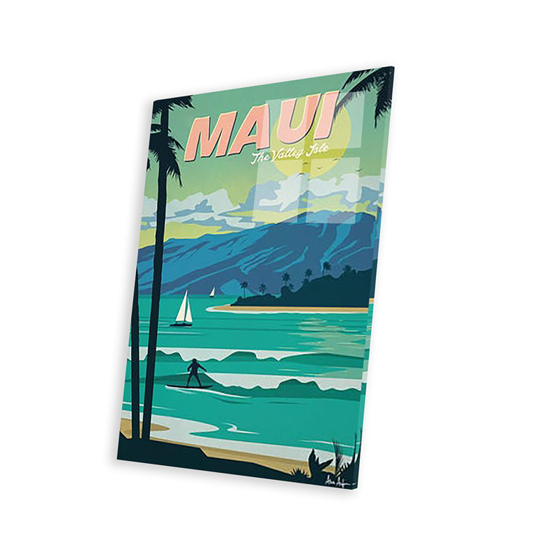 Maui - impression sans cadre, H 32 po x l 24 po x P 0,25 po