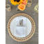 Ensemble de 2 napperons décoratifs ronds en rotin 15 po avec bord tressé, couleur naturelle
