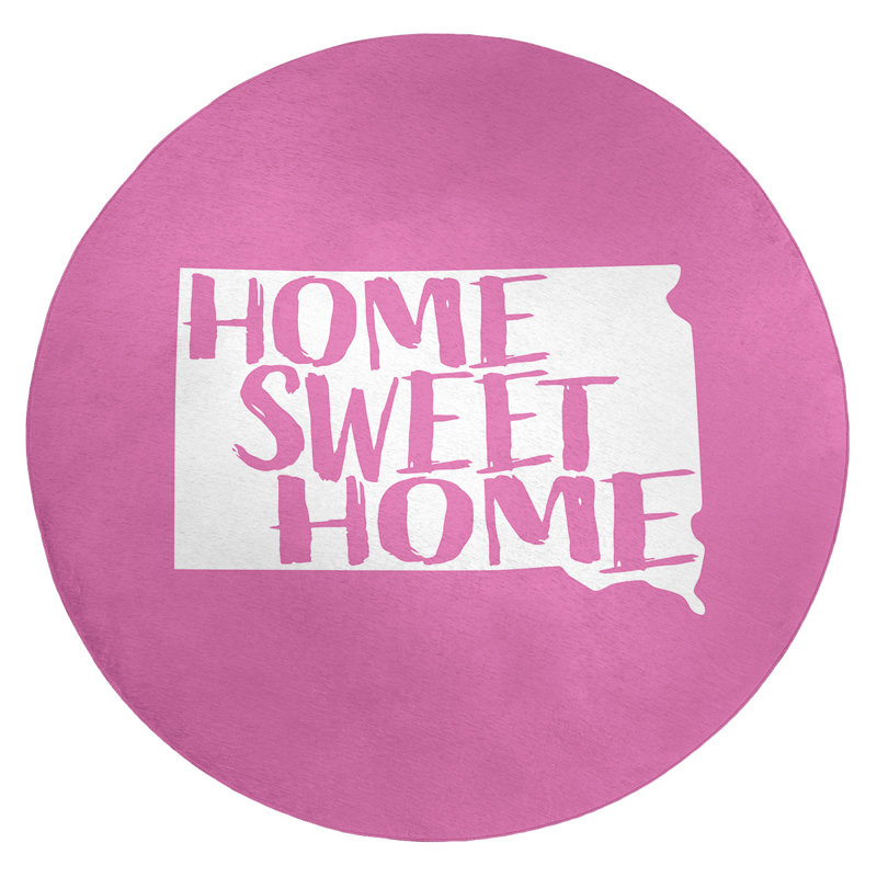 Tapis en poly-chenille south south home, Rond 5 pi