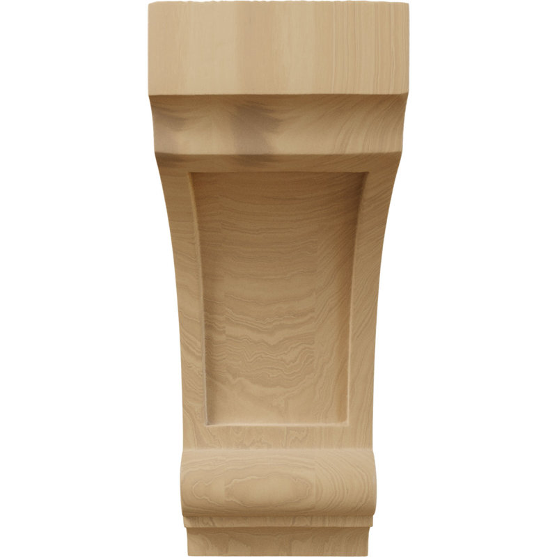 Corbeau en bois Diane, H 12 po x l 4,75 po x P 6 po, Cerisier