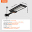 Lampadaire d'extérieur avec panneaux solaires VEVOR