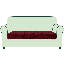 Spandex Texture Box Cushion Loveseat Slipcover-1387866846