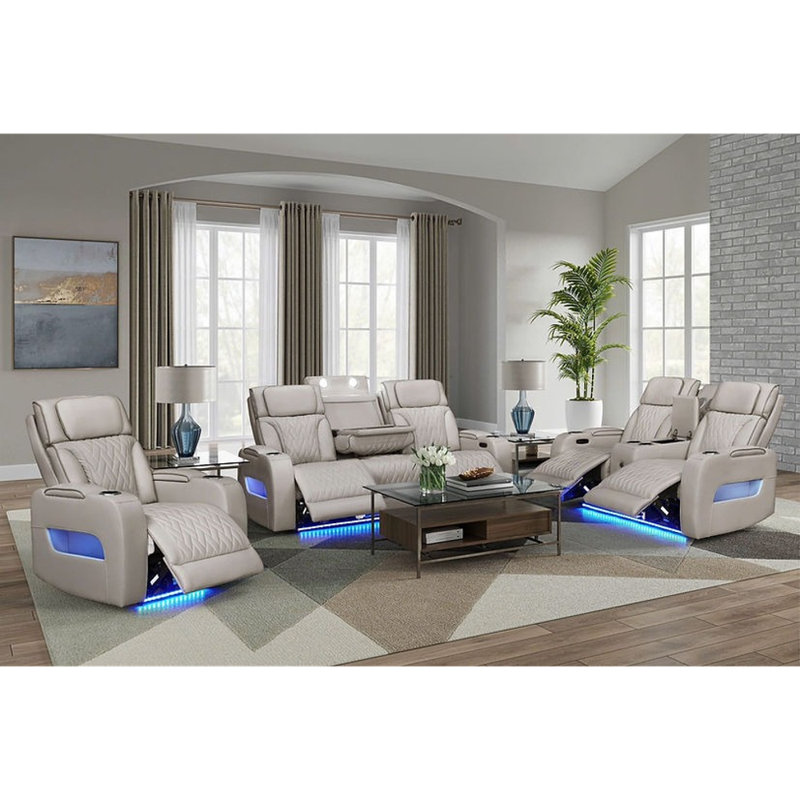Canapé, causeuse et fauteuil S2024 Skyline, Beige